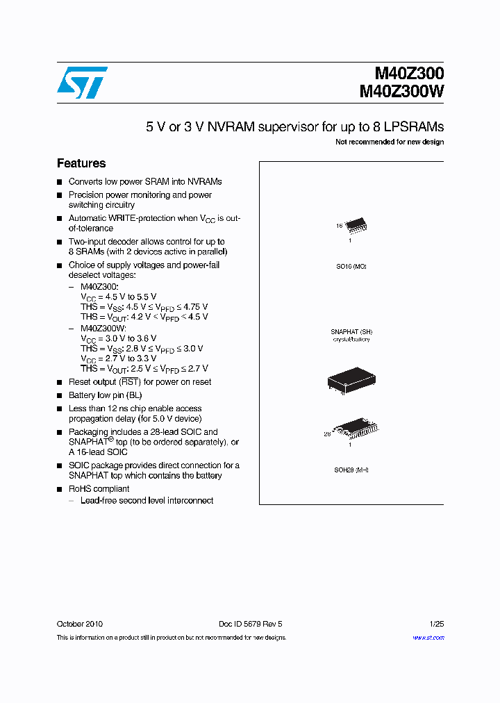 M40Z300MH1E_4950366.PDF Datasheet