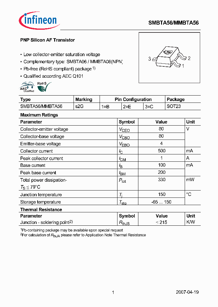SMBTA5607_4950840.PDF Datasheet