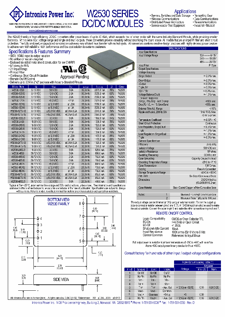 W2530-12D12_4950869.PDF Datasheet