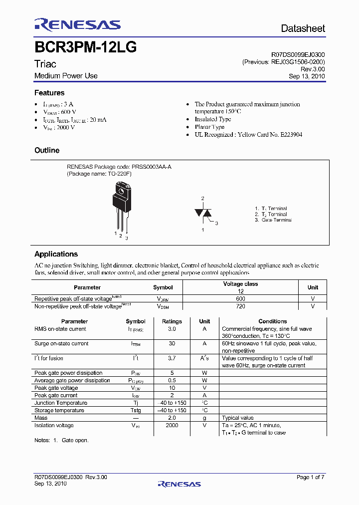 BCR3PM-12LG10_4951358.PDF Datasheet