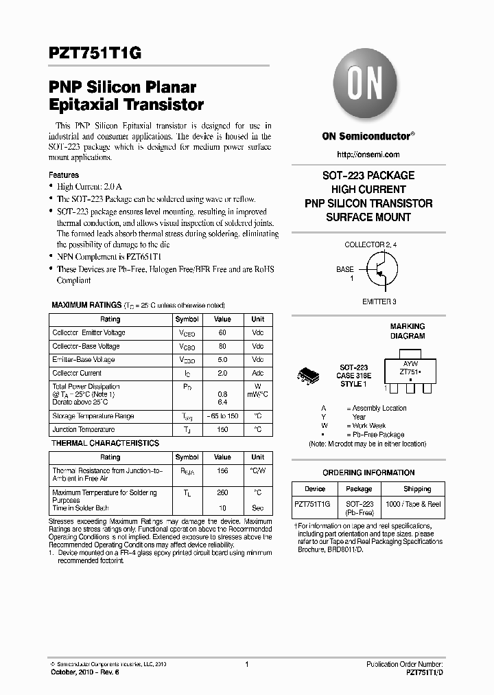 PZT751T1G10_4951363.PDF Datasheet
