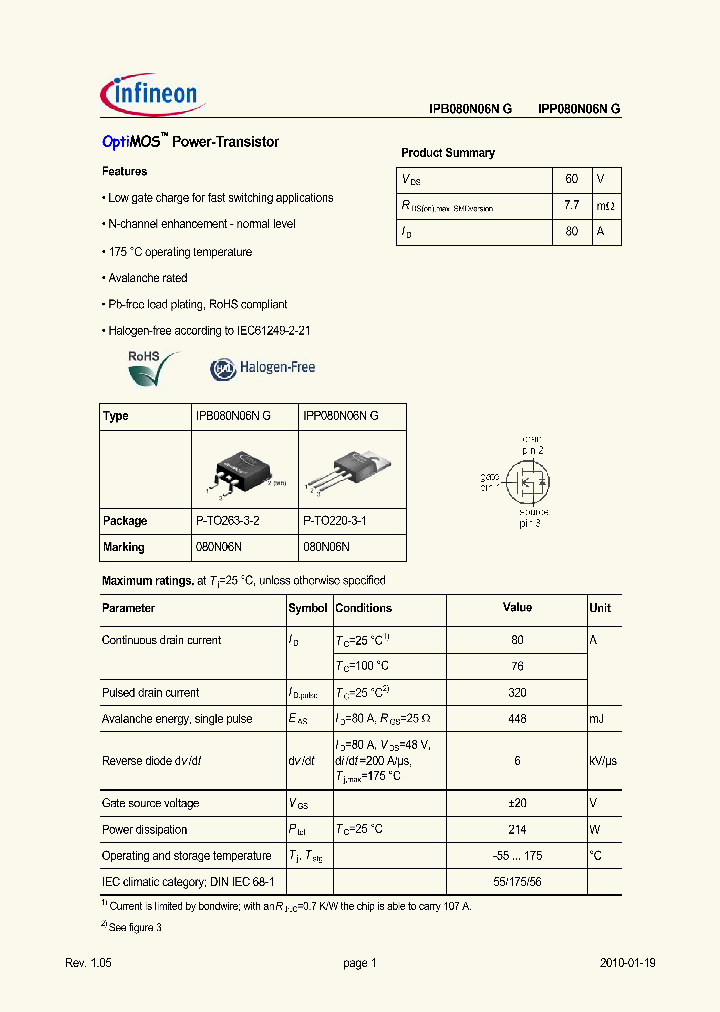 IPB080N06NG10_4951375.PDF Datasheet