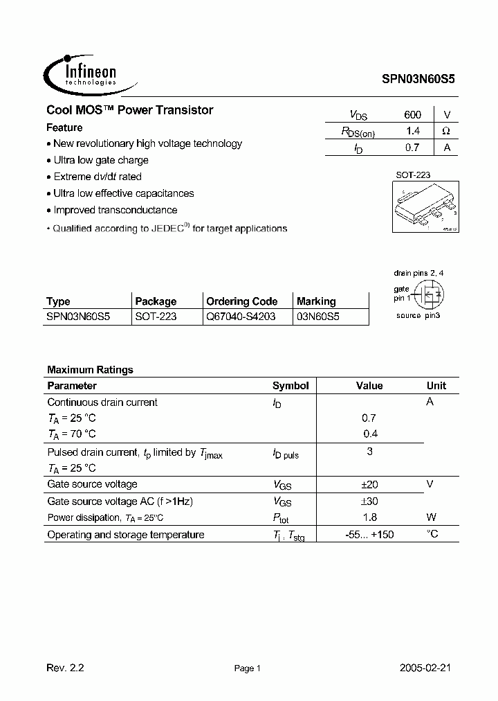 SPN03N60S5_4951653.PDF Datasheet