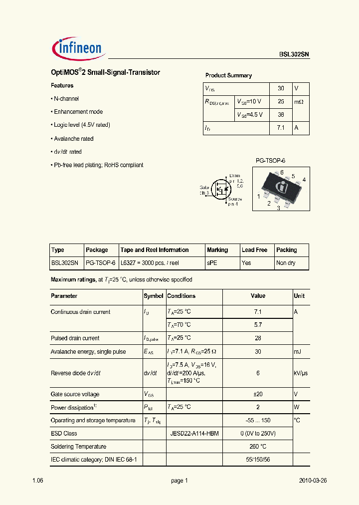BSL302SN_4951745.PDF Datasheet