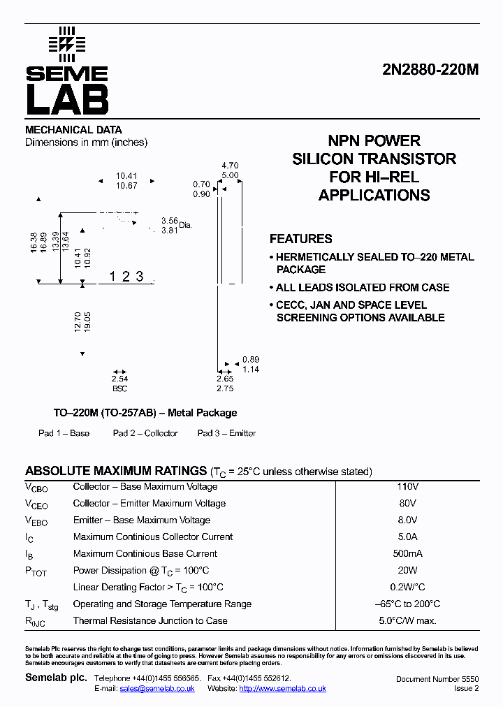 2N2880-220M_4952087.PDF Datasheet