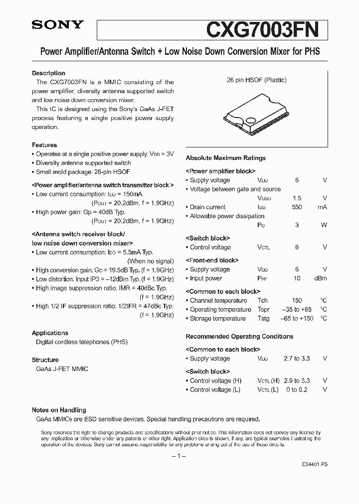 CXG7003FN_4952256.PDF Datasheet