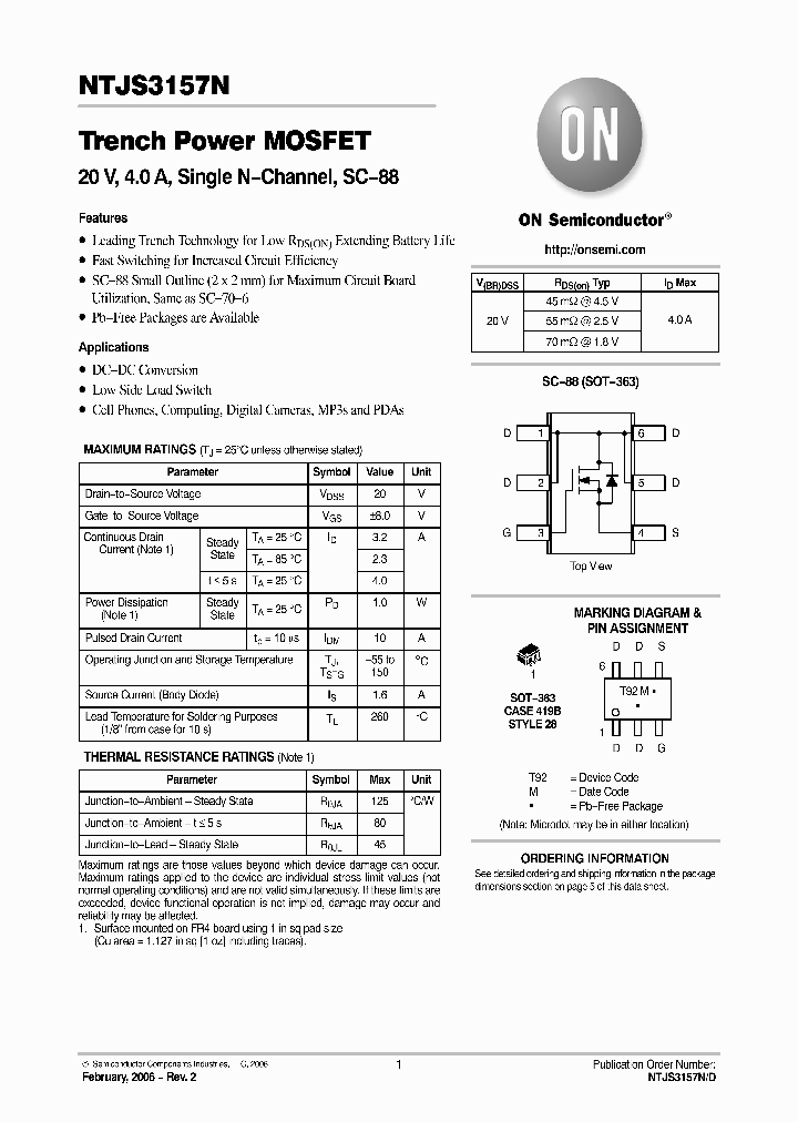 NTJS3157NT1_4952582.PDF Datasheet