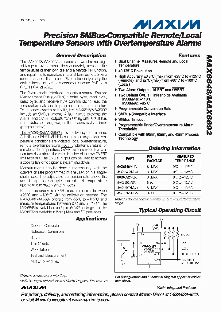 MAX6692MSA_4952767.PDF Datasheet