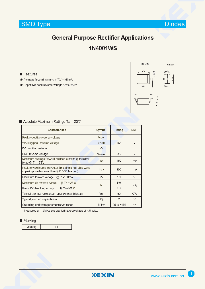 1N4001WS_4952830.PDF Datasheet