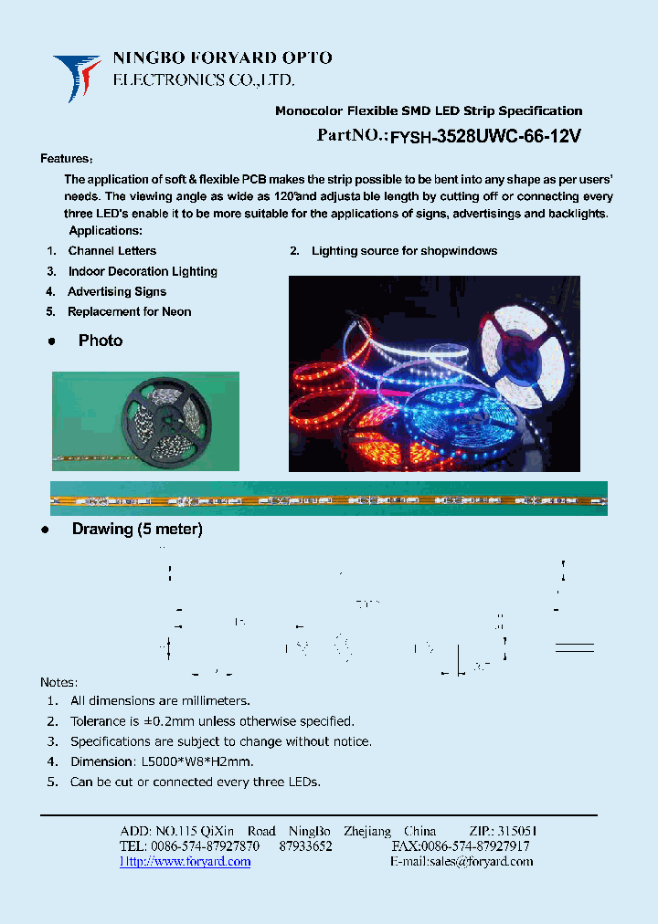 FYSH-3528UWC-66-12V_4954172.PDF Datasheet