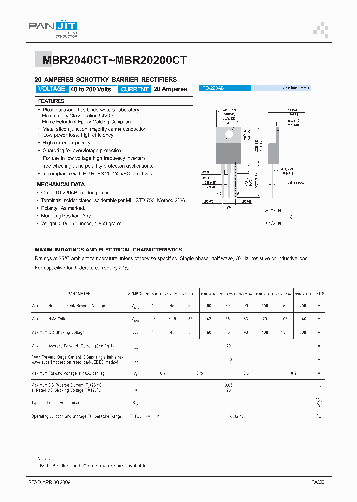 MBR20200CT_4954213.PDF Datasheet