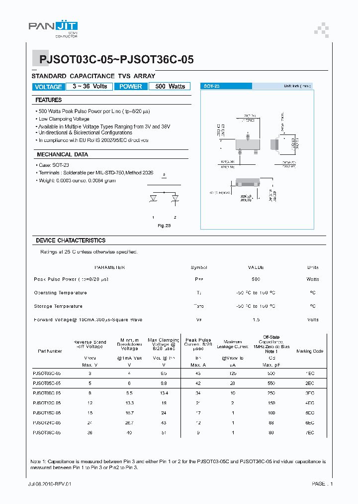 PJSOT12C-05_4954728.PDF Datasheet
