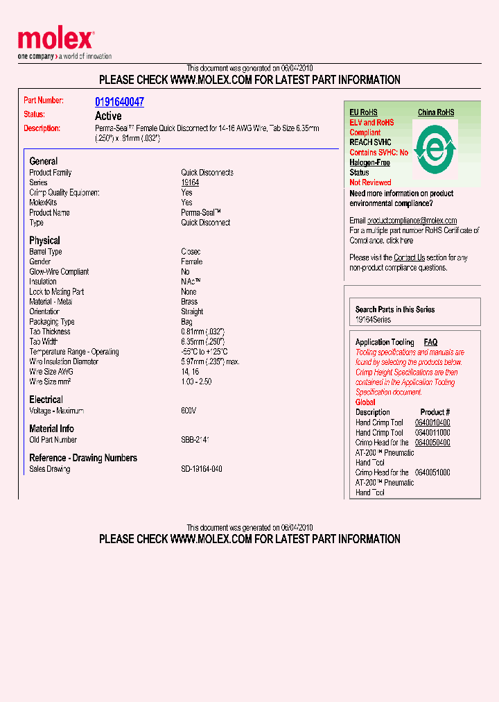 0191640047_4955512.PDF Datasheet