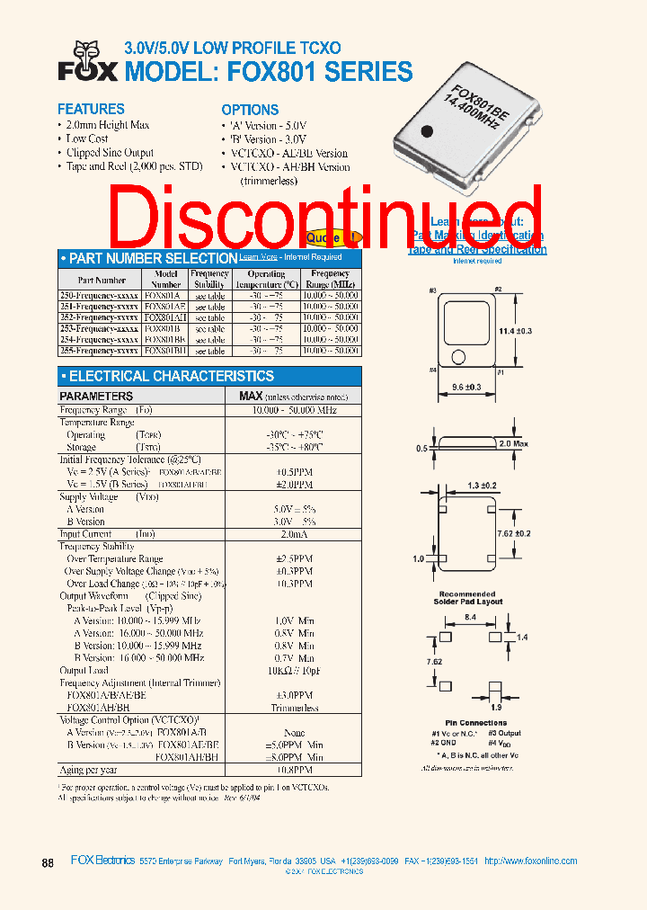 FOX801A_4955777.PDF Datasheet