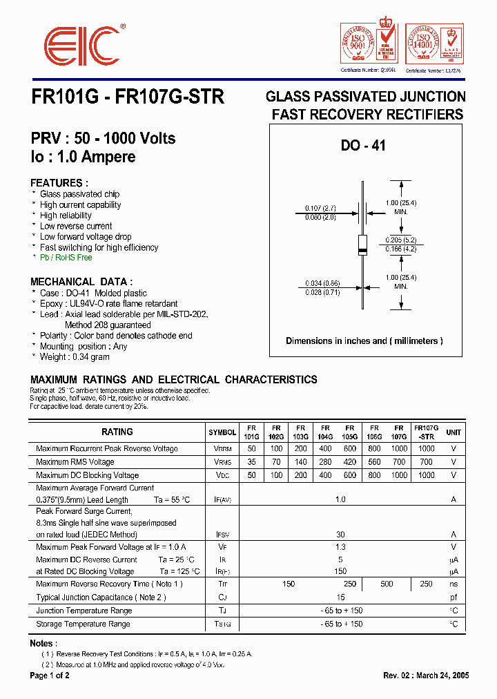 FR101G05_4956275.PDF Datasheet