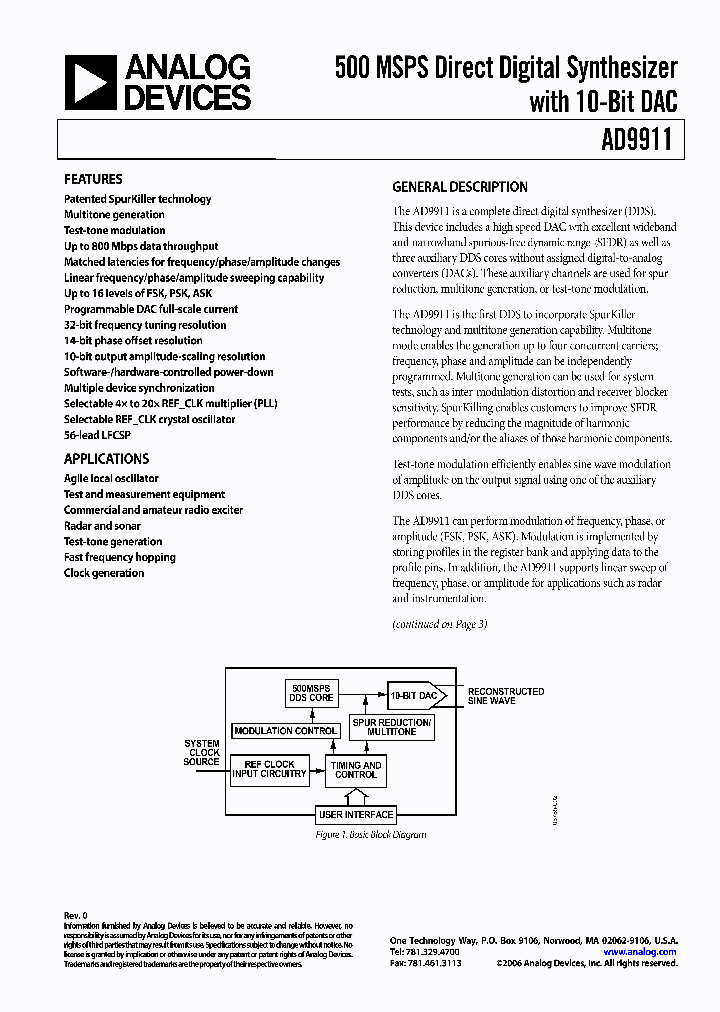 AD9911_4956334.PDF Datasheet