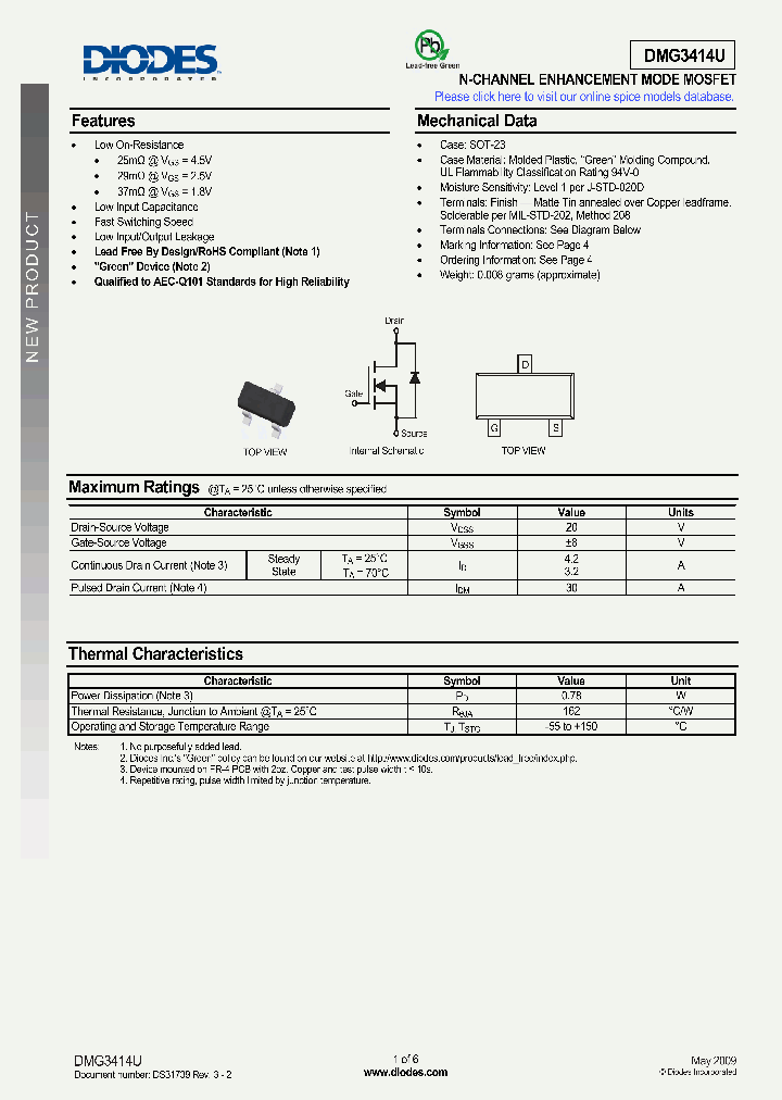 DMG3414U-7_4957522.PDF Datasheet