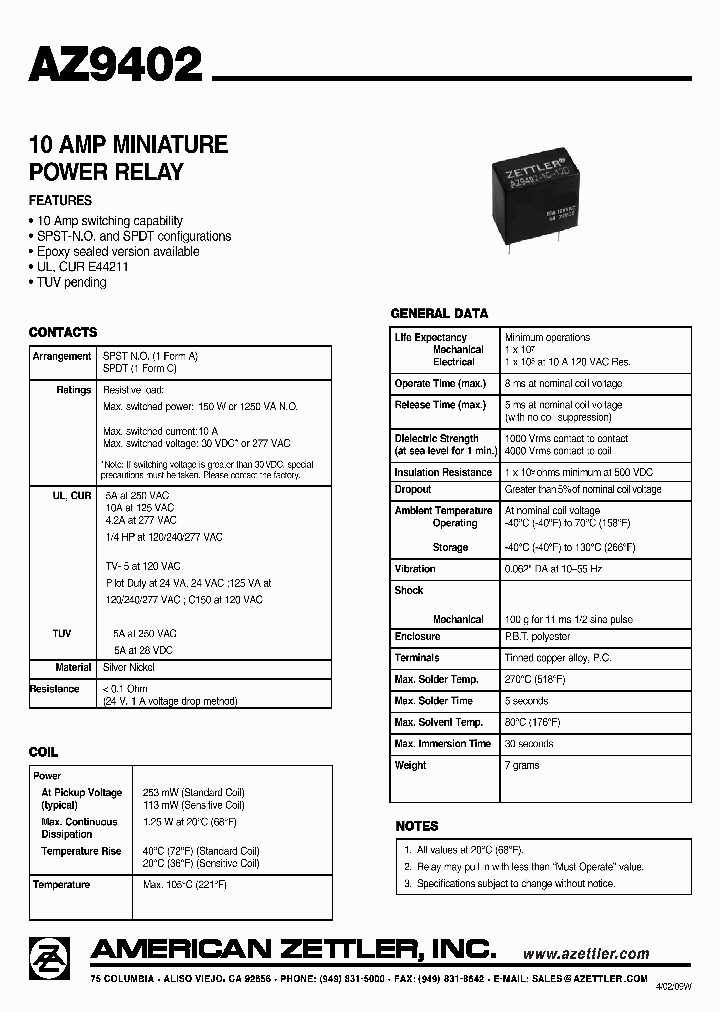 AZ9402-1C-18D_4958412.PDF Datasheet