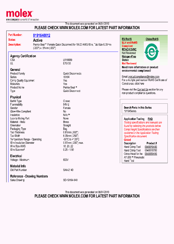 0191640012_4959885.PDF Datasheet