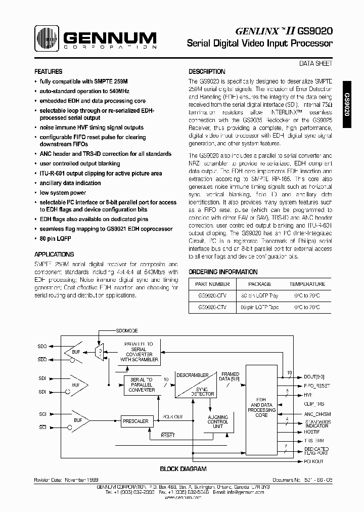 GS9020-CFV_4961220.PDF Datasheet
