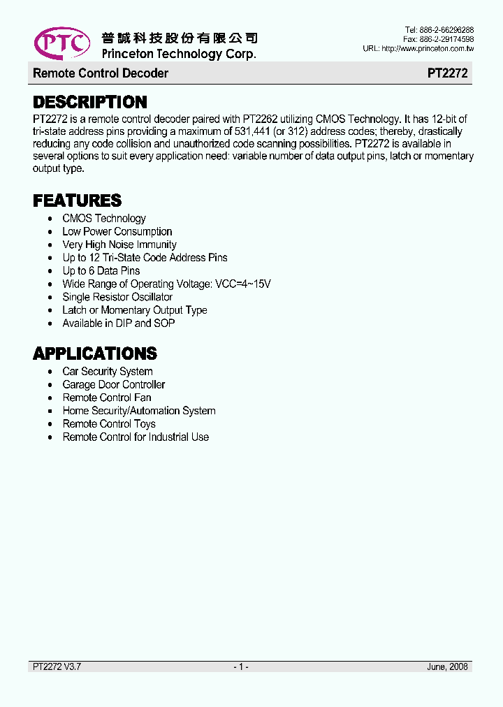 PT2272-L2_4962222.PDF Datasheet