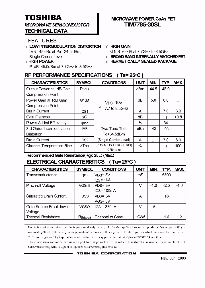 TIM7785-30SL_4963147.PDF Datasheet