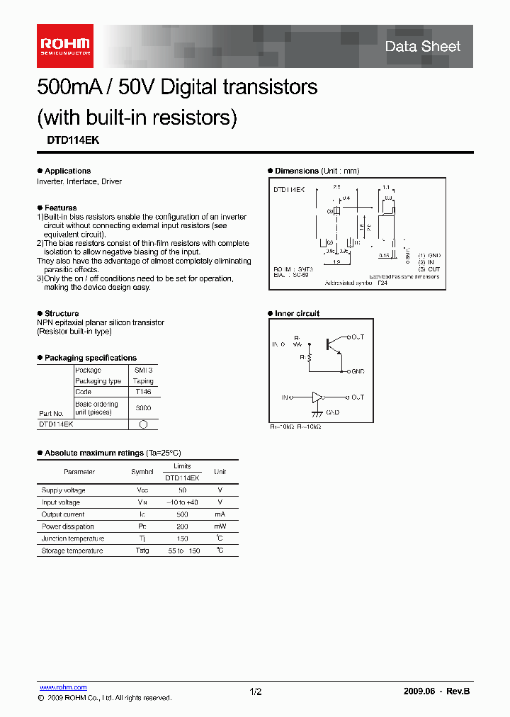 DTD114EK_4964500.PDF Datasheet
