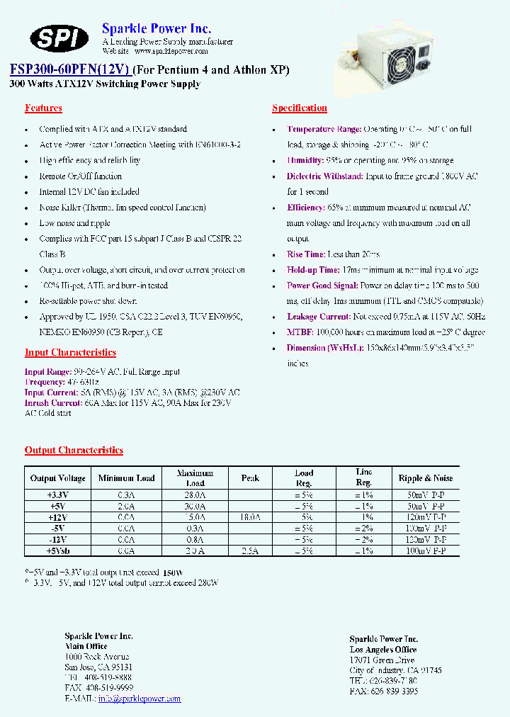FSP350-60BT_4964505.PDF Datasheet