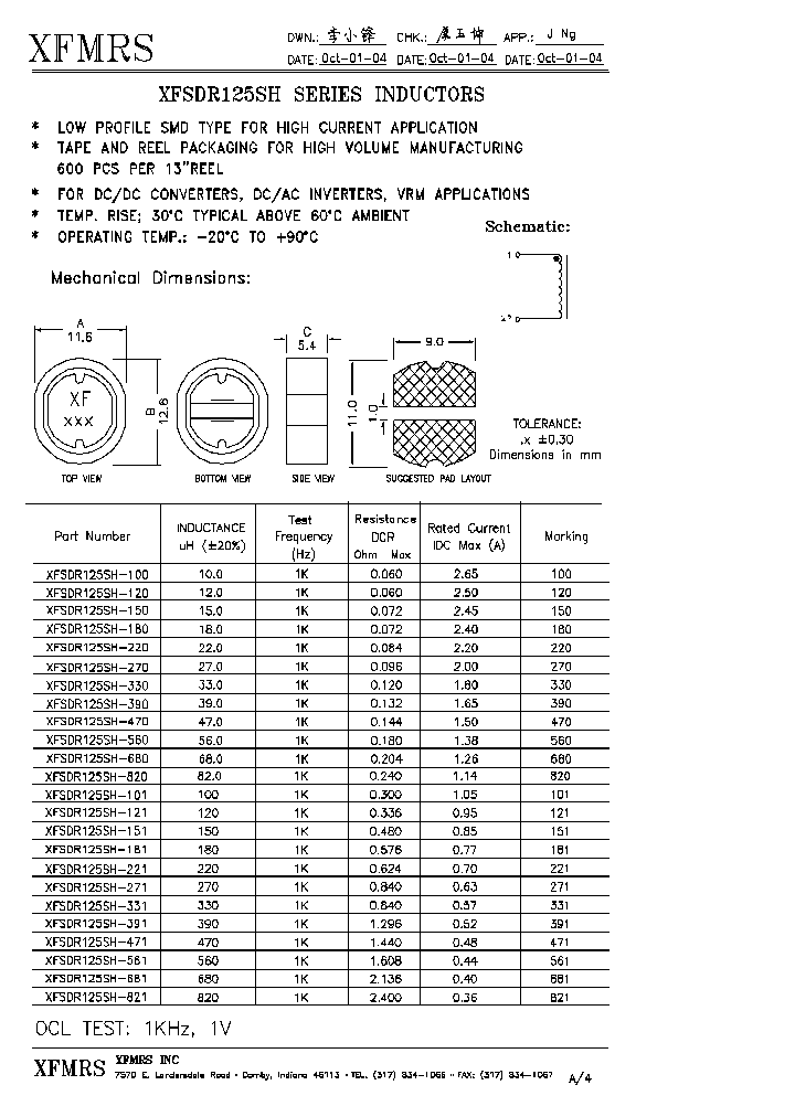 XFSDR125SH-150_4965172.PDF Datasheet