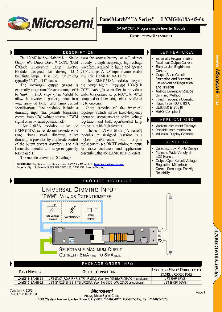 LXMG1618A-05-61_4967240.PDF Datasheet