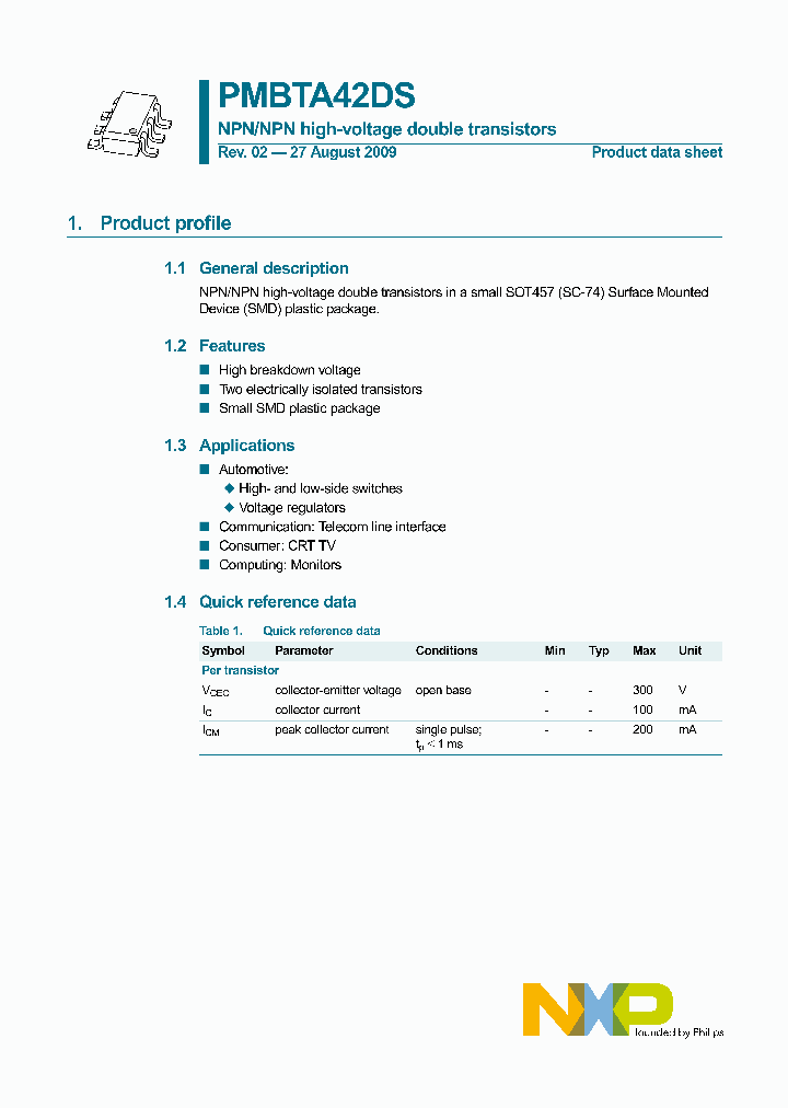 PMBTA42DS_4967740.PDF Datasheet