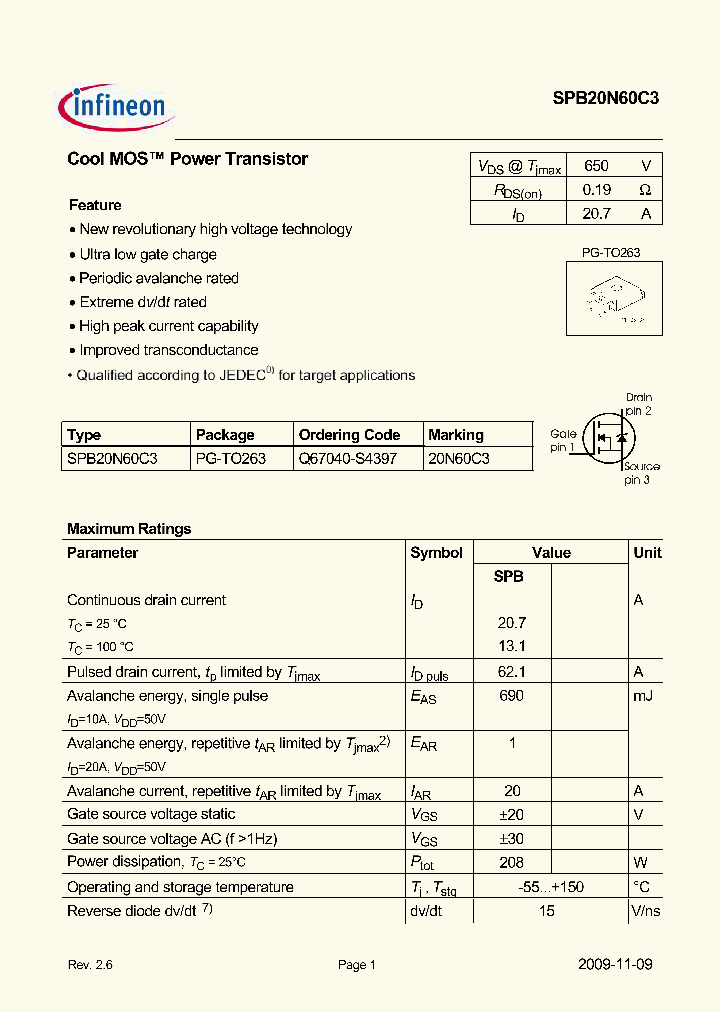 SPB20N60C3_4967831.PDF Datasheet
