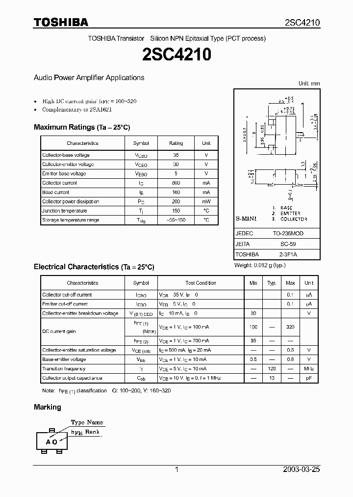 2SC4210_4967927.PDF Datasheet