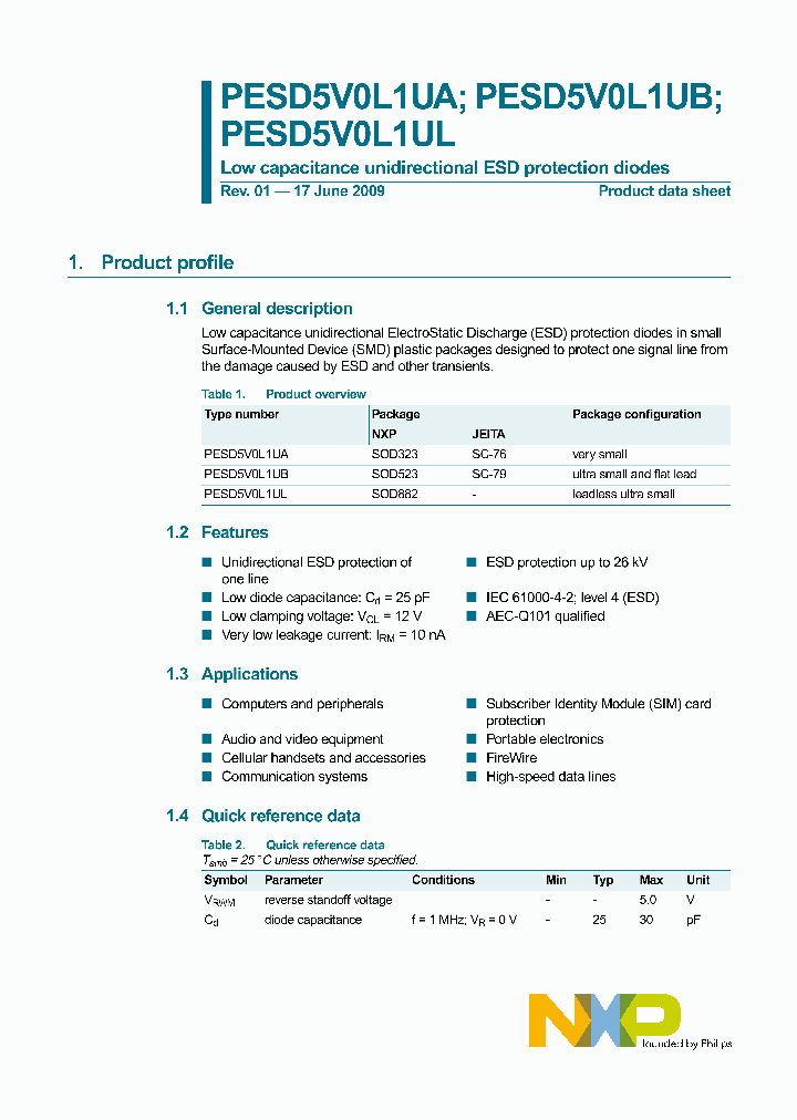 PESD5V0L1UA_4967991.PDF Datasheet