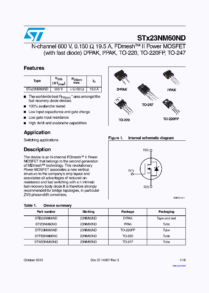 STX23NM60ND10_4969564.PDF Datasheet