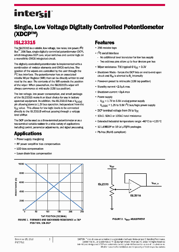 ISL23315TFRUZ-T7A_4970092.PDF Datasheet