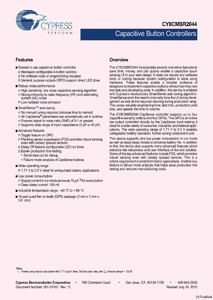 CY8CMBR2044_4970700.PDF Datasheet