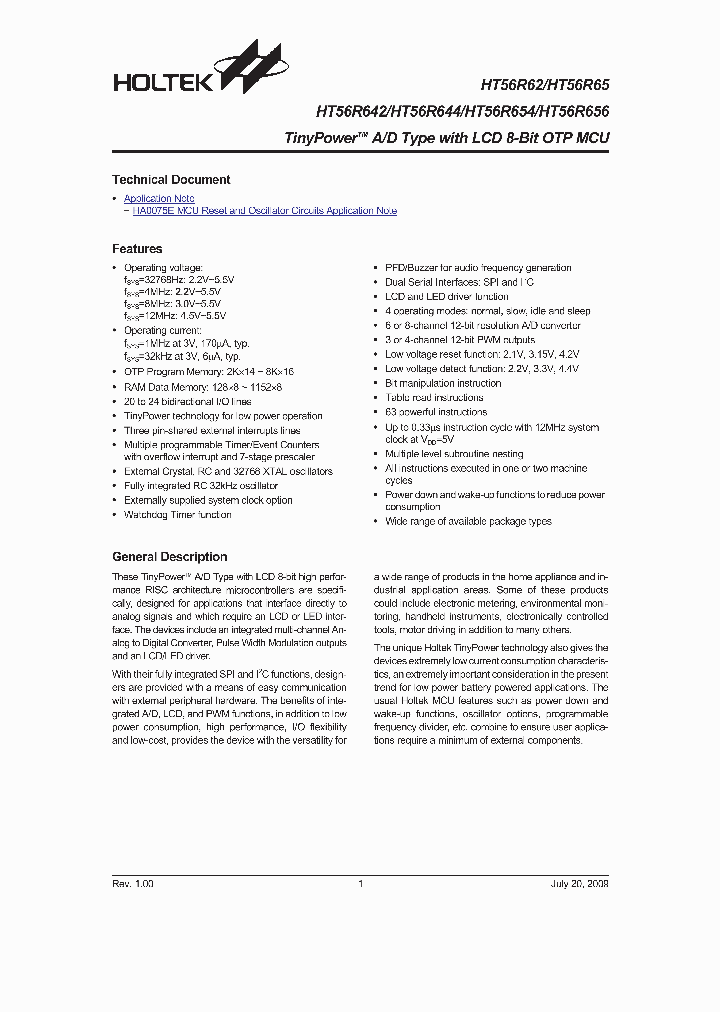 HT56R62_4970820.PDF Datasheet