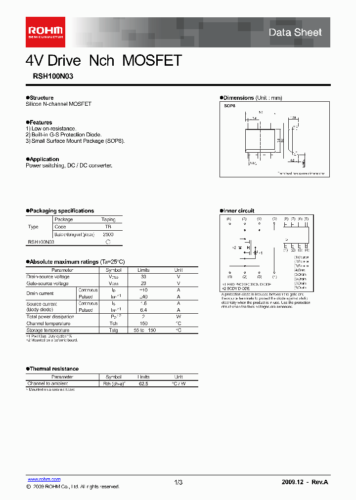 RSH100N03_4970938.PDF Datasheet
