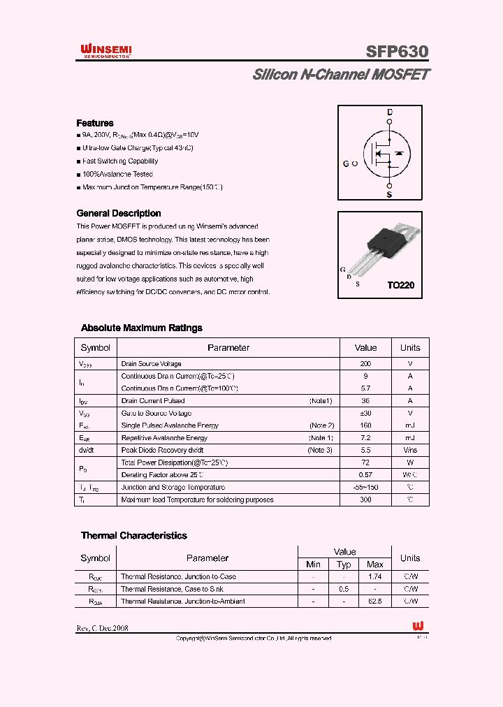 SFP630_4971254.PDF Datasheet