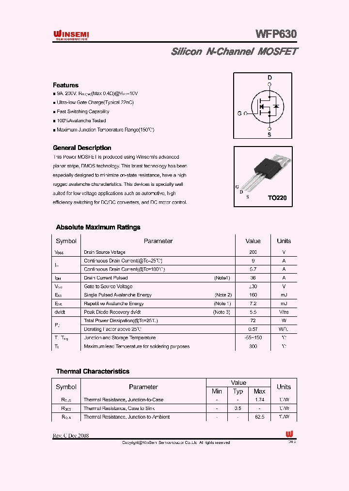 WFP630_4971255.PDF Datasheet