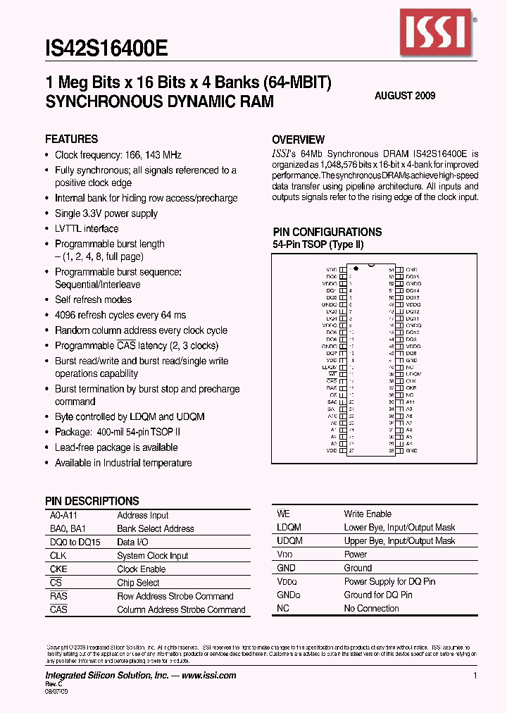 IS42S16400E-7T_4971271.PDF Datasheet