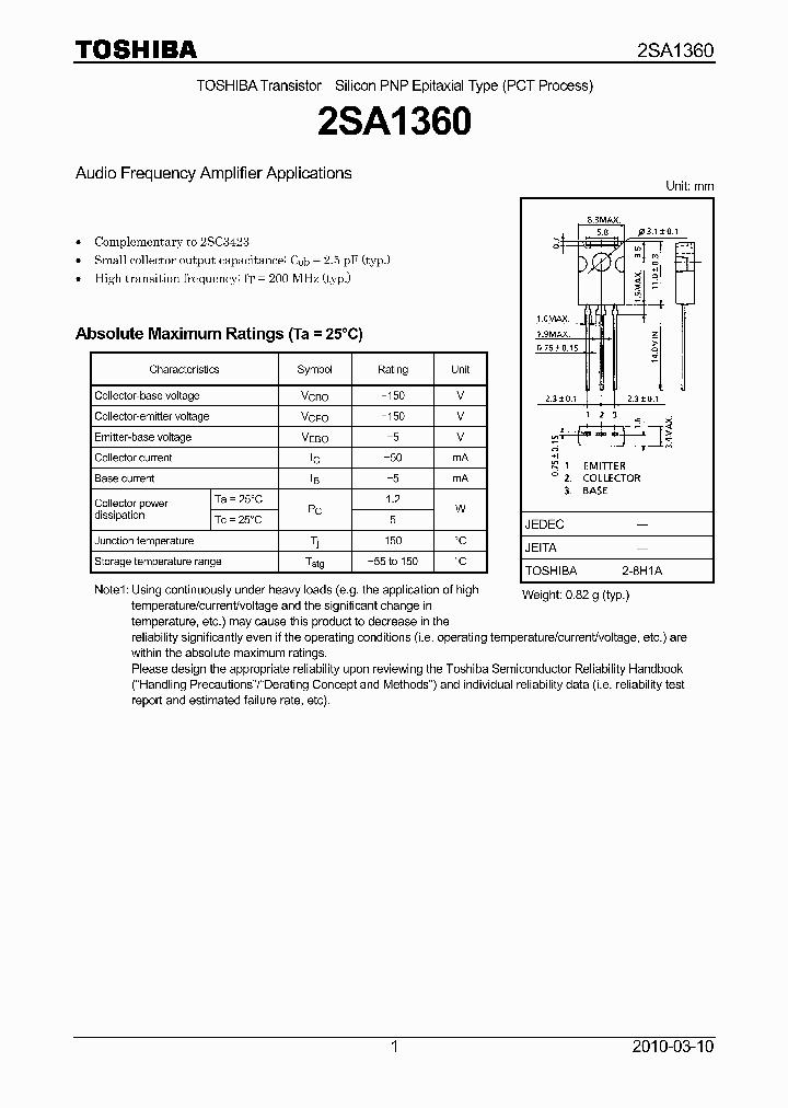 2SA136010_4971436.PDF Datasheet