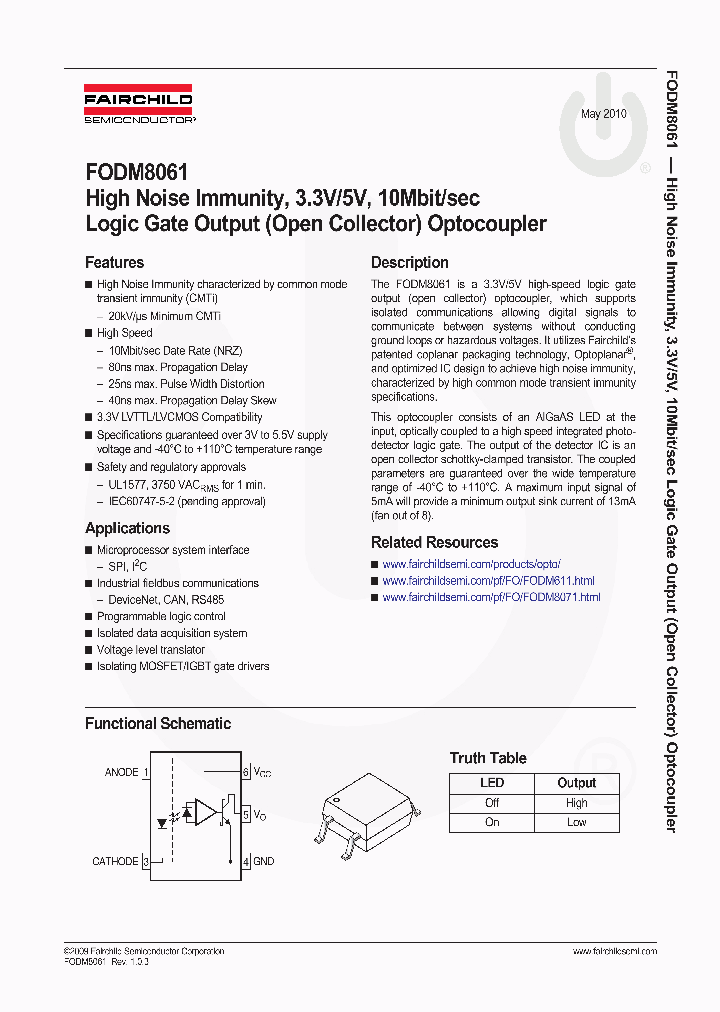 FODM806110_4972196.PDF Datasheet