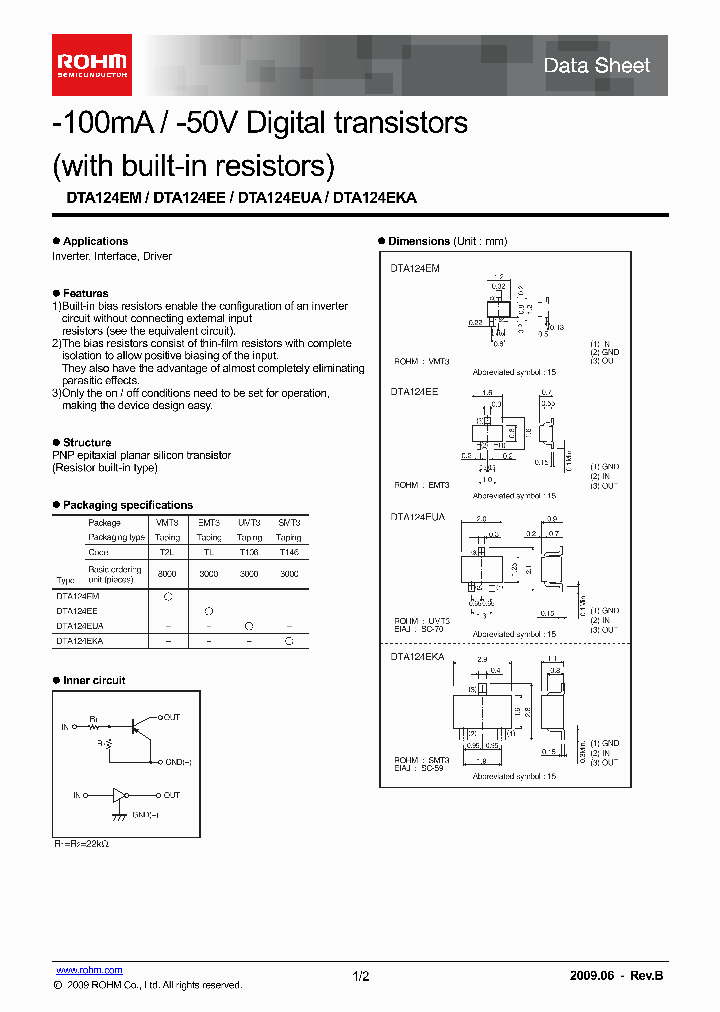 DTA124EUA_4972346.PDF Datasheet