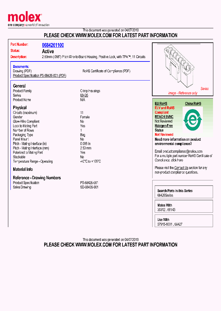 68426-1100_4972613.PDF Datasheet