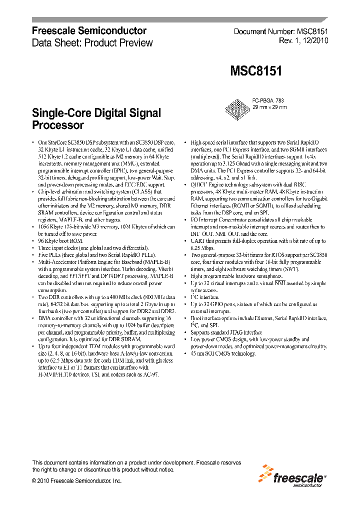 MSC8151TVT1000B_4972646.PDF Datasheet