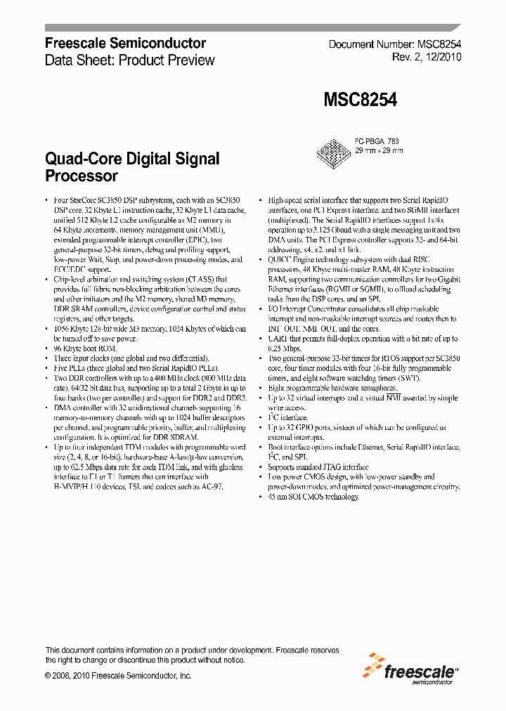 MSC8254TVT1000B_4972654.PDF Datasheet