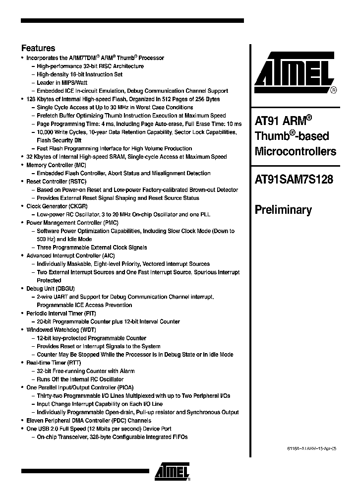 AT91SAM7S128_4972710.PDF Datasheet