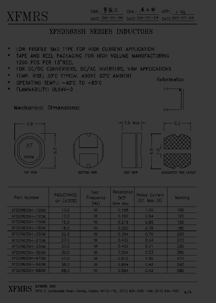 XFSDR63SH-330M_4972739.PDF Datasheet
